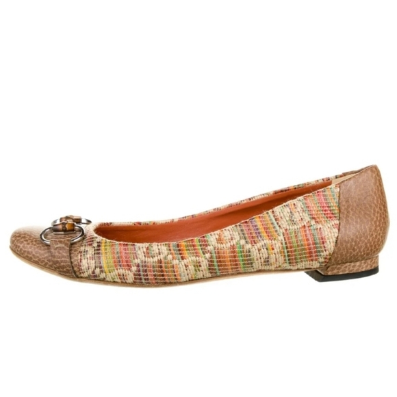 GUCCI Horsebit Accent Ballet Flats - Picture 4 of 5